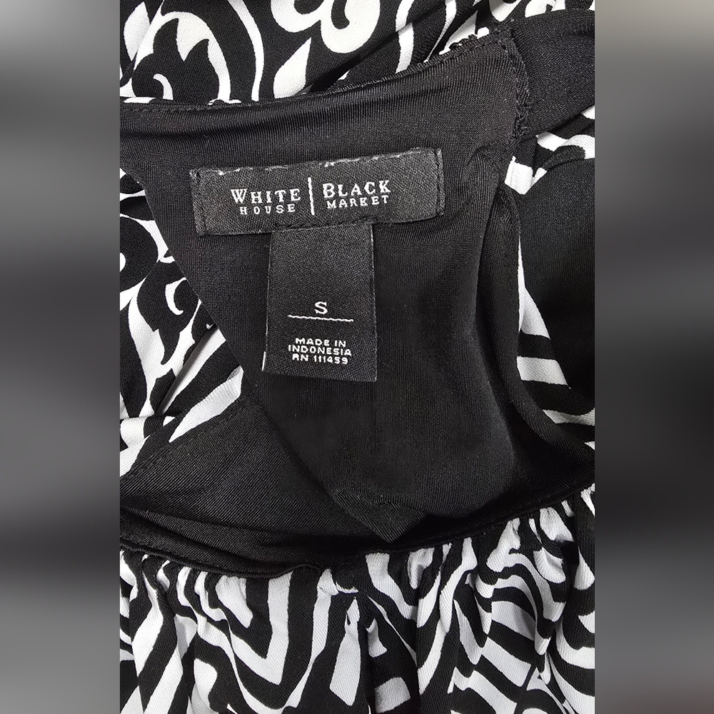 WHBM women S halter fit flare dress skater whimsy goth coastal  wedding - Picture 10 of 11